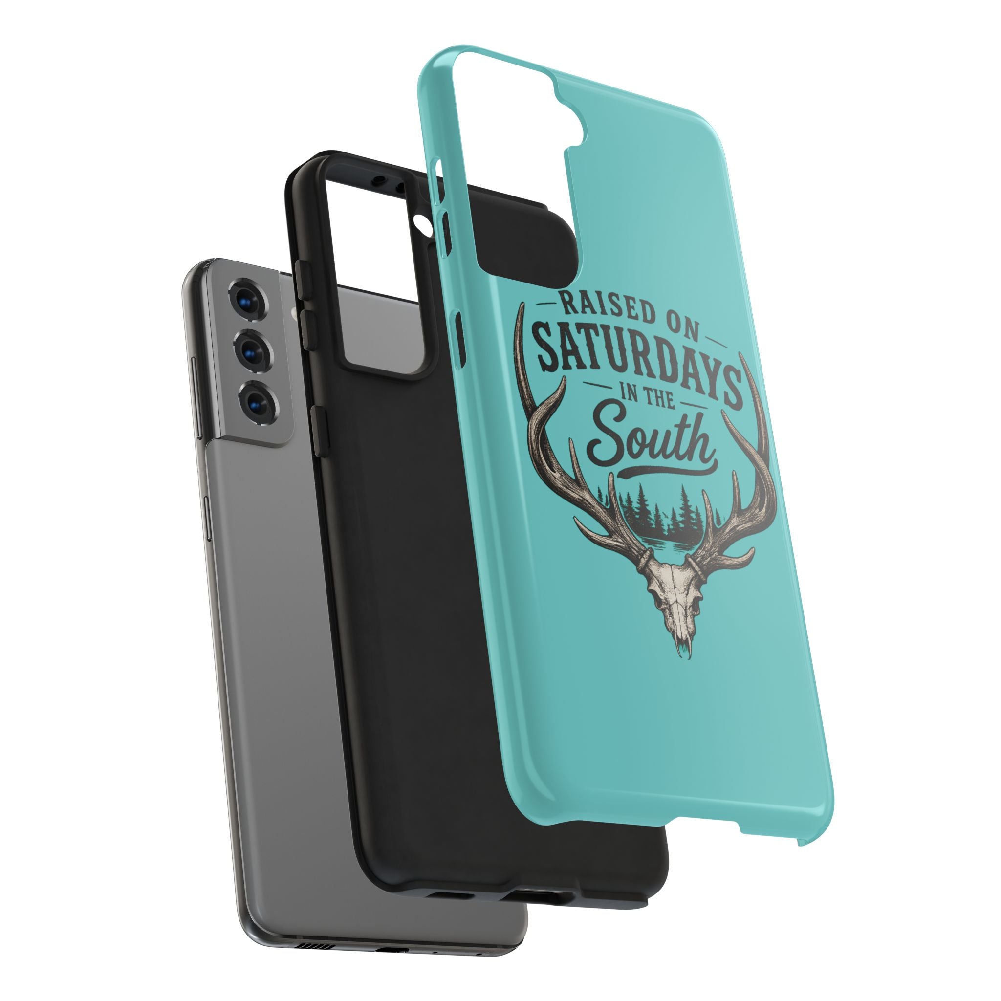 The Spreads Runs Deep In The Woods Phone Case-(blue)