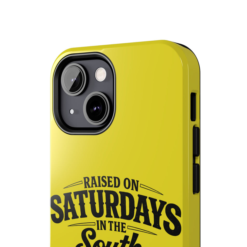 Raised On Saturdays In The South Phone Case-(yellow)