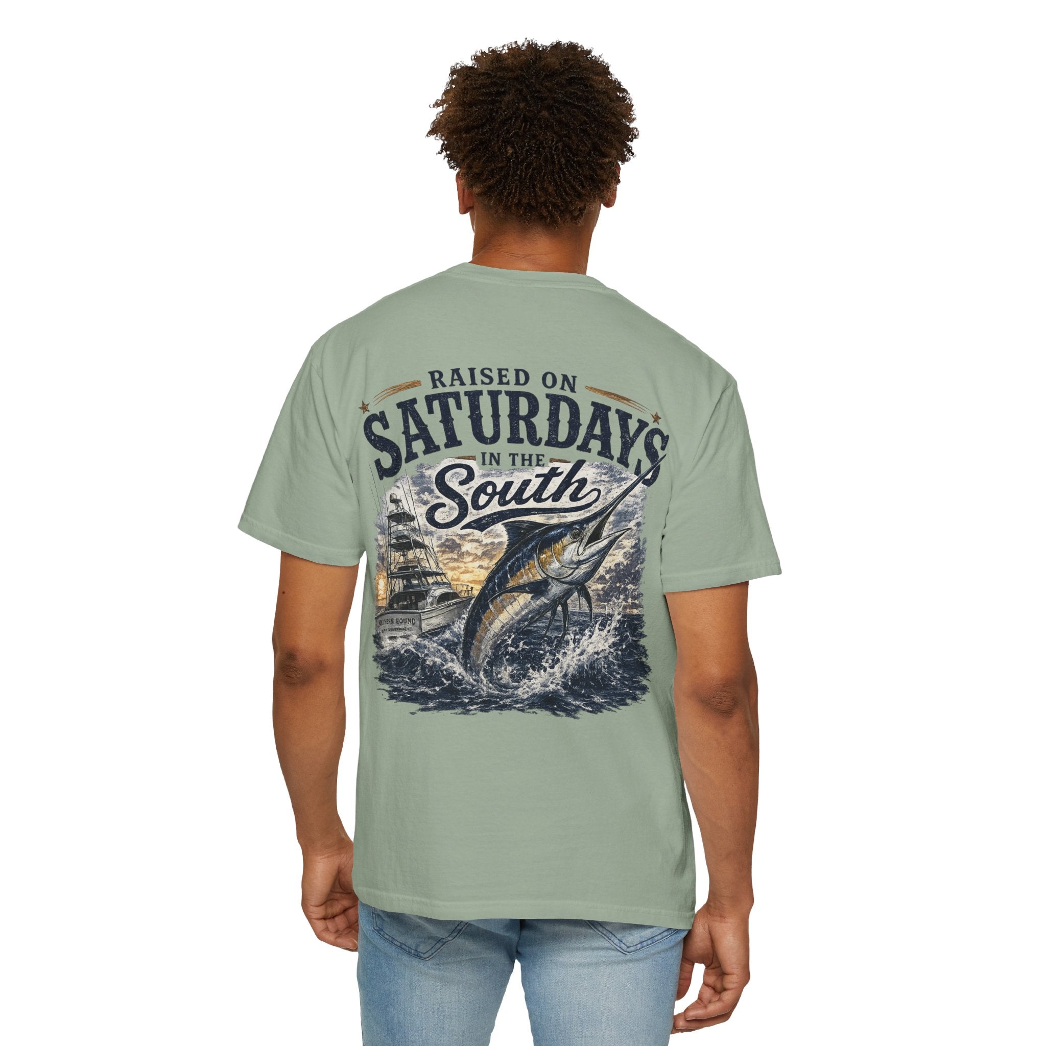 Raised On Saturdays In The South T-Shirt-Deep Sea Saturdays
