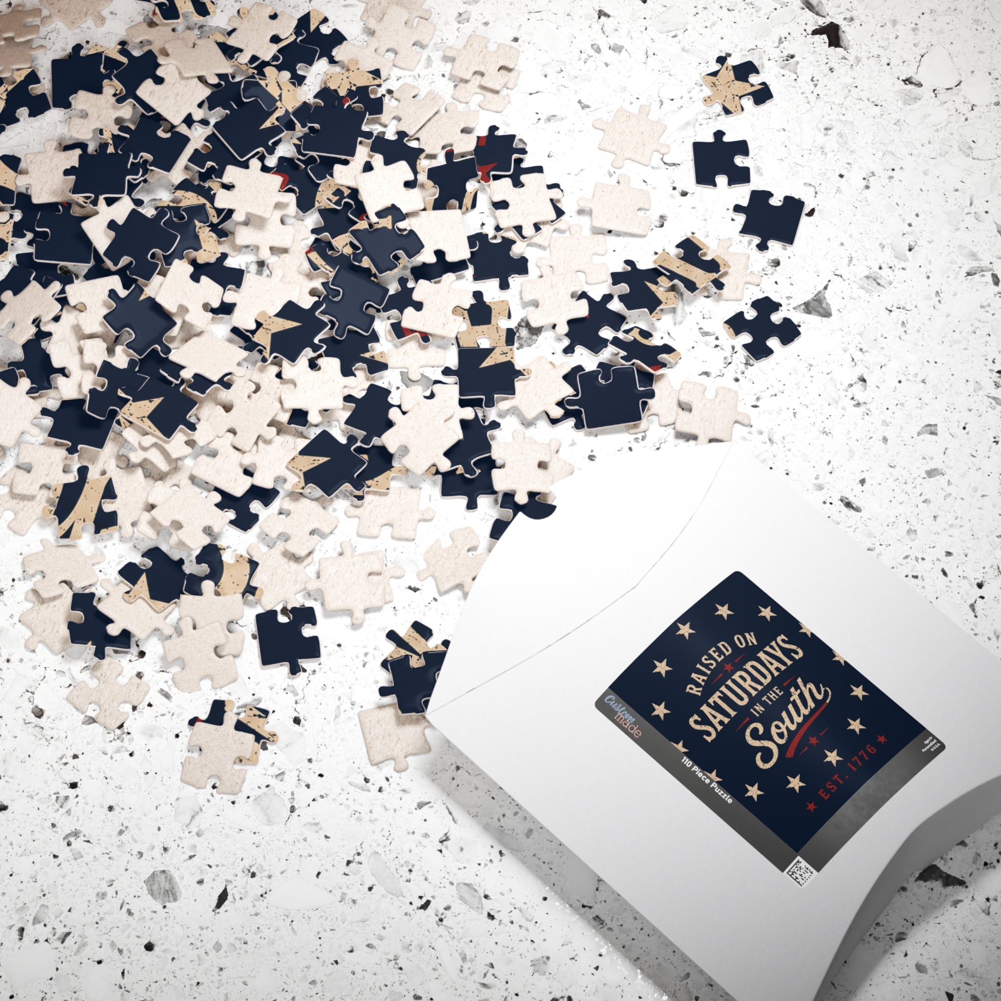 Raised On Saturdays In The South Jigsaw Puzzle – Patriotic Vintage