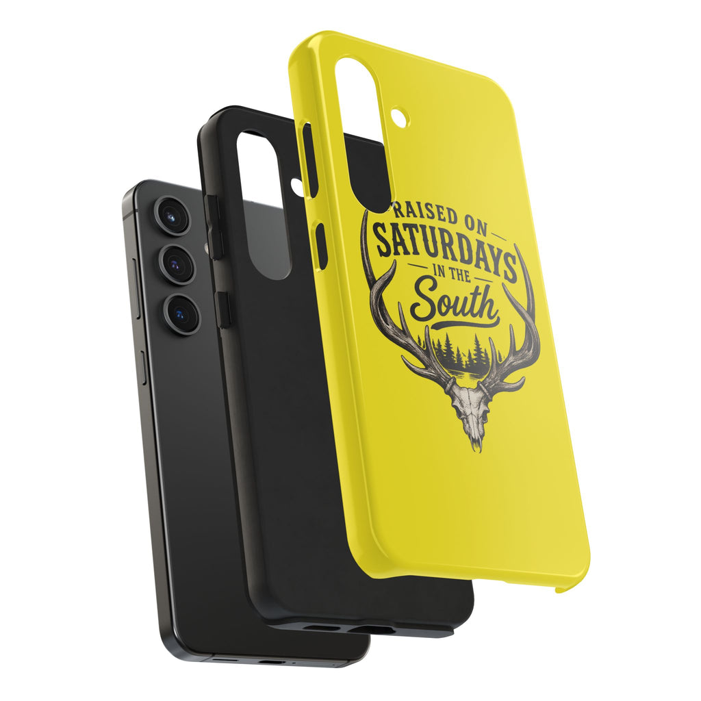 Raised On Saturdays In The South Phone Case-Spread Runs Deep In The Woods-(yellow)