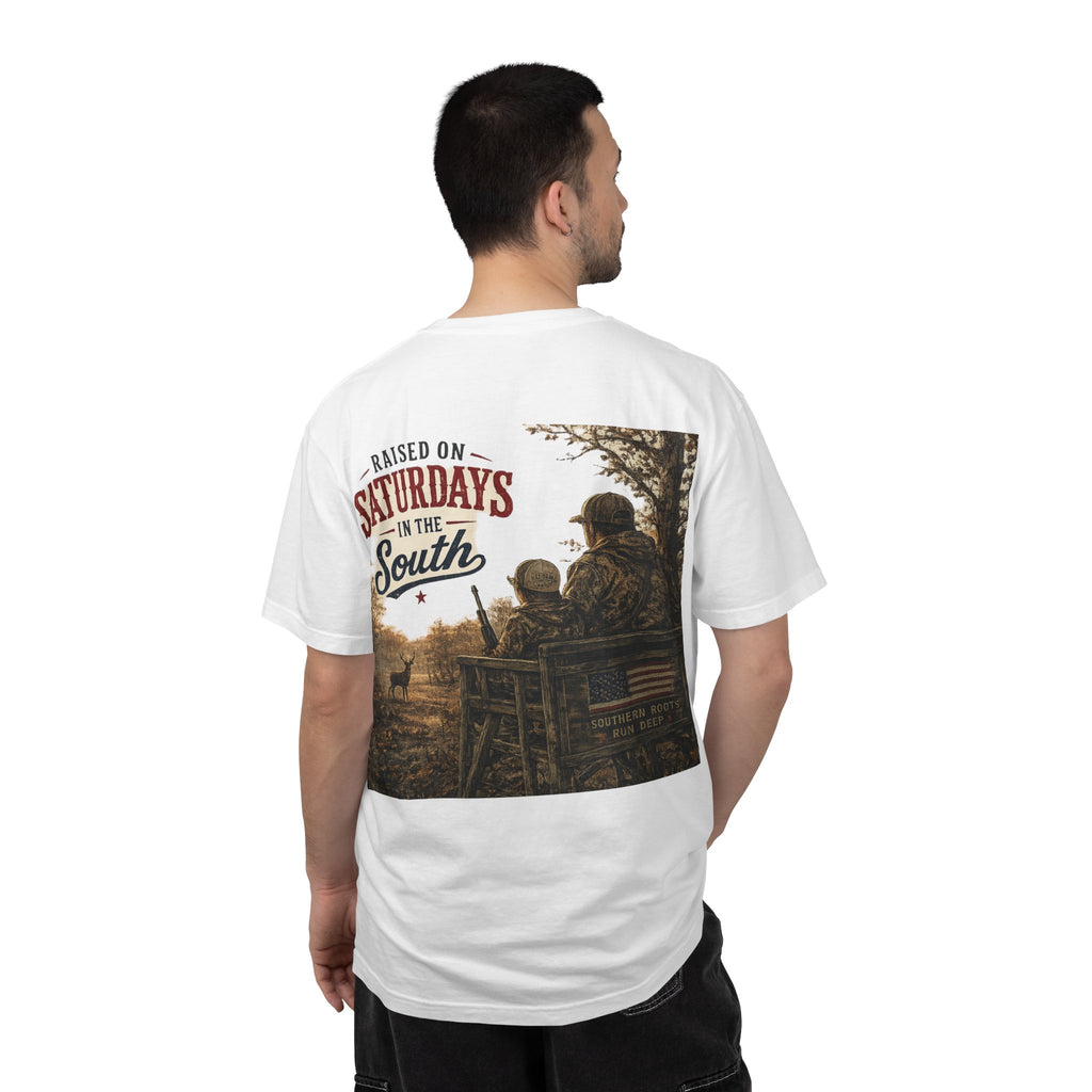 Raised On Saturdays In The South T-Shirt- Early Morning Hunts
