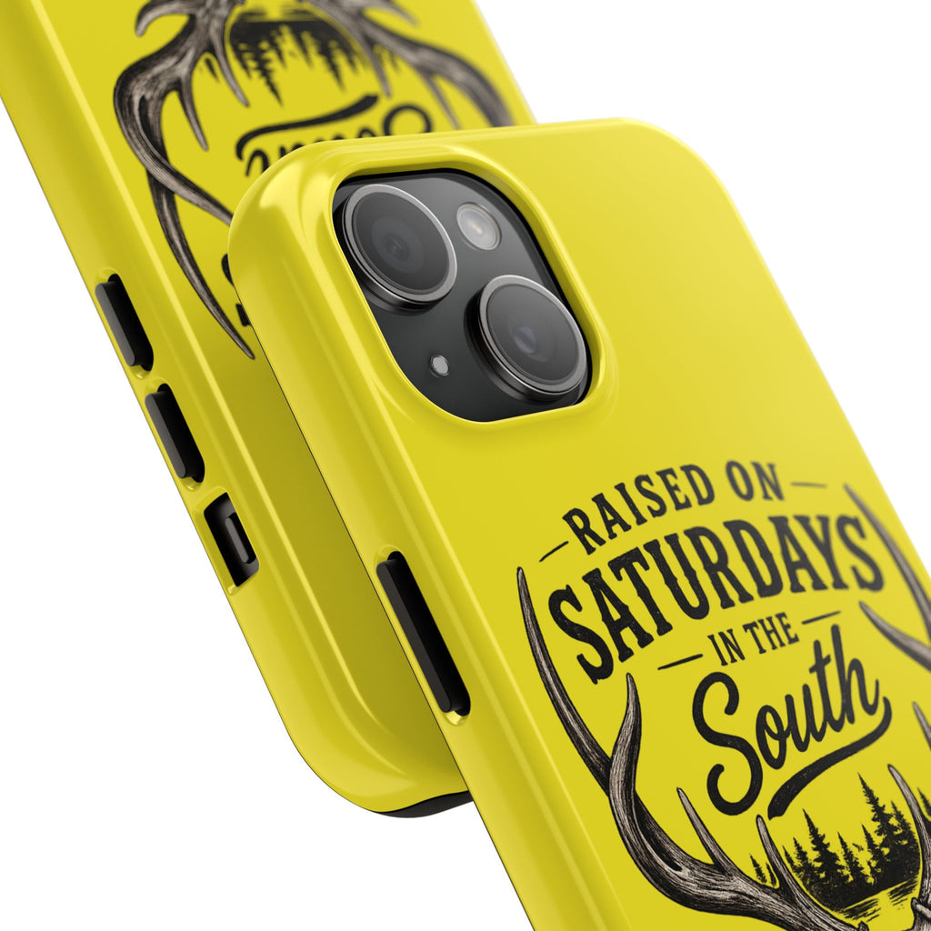 Raised On Saturdays In The South Phone Case-Spread Runs Deep In The Woods-(yellow)
