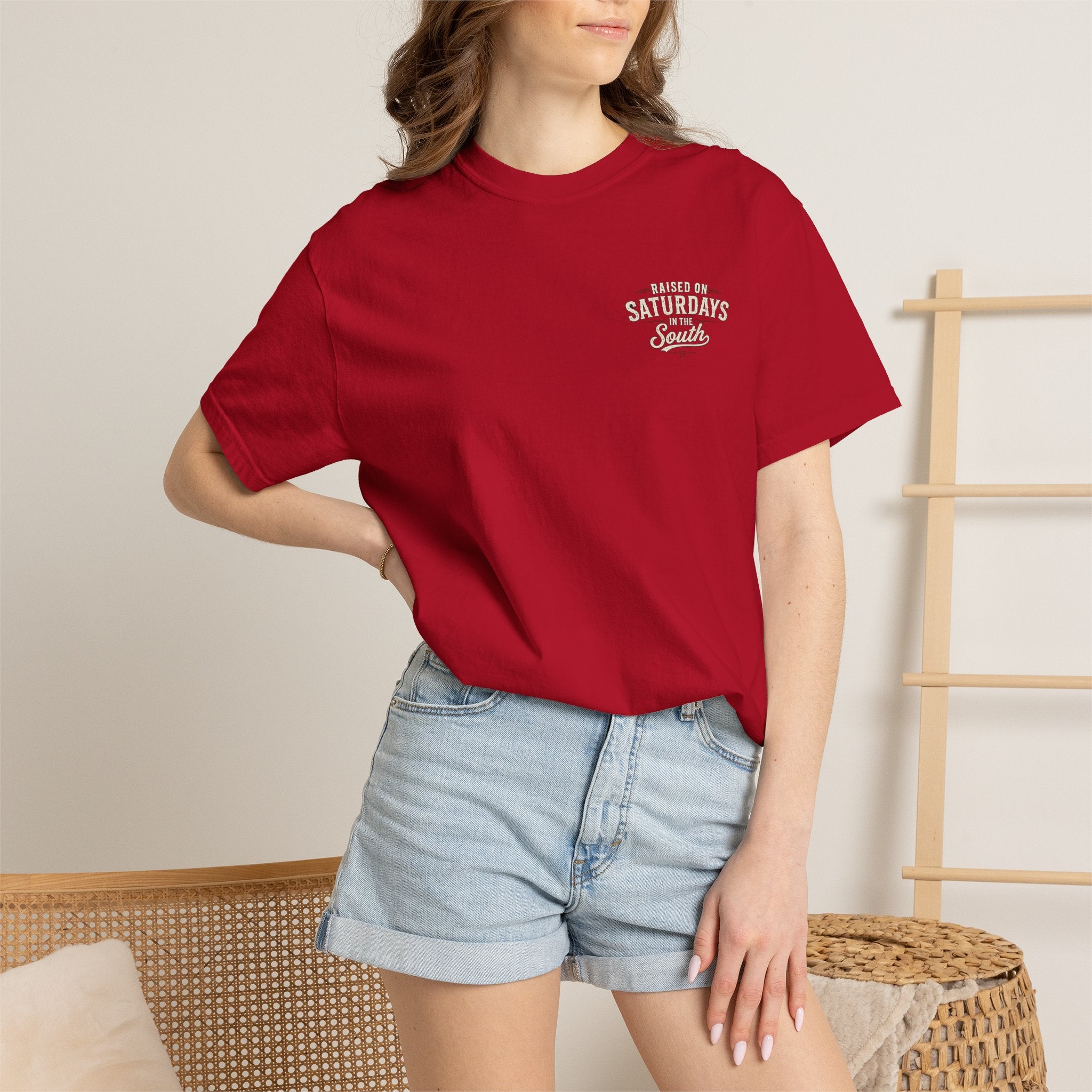 Raised On Saturdays In The South T-Shirt- Mud Park Saturdays
