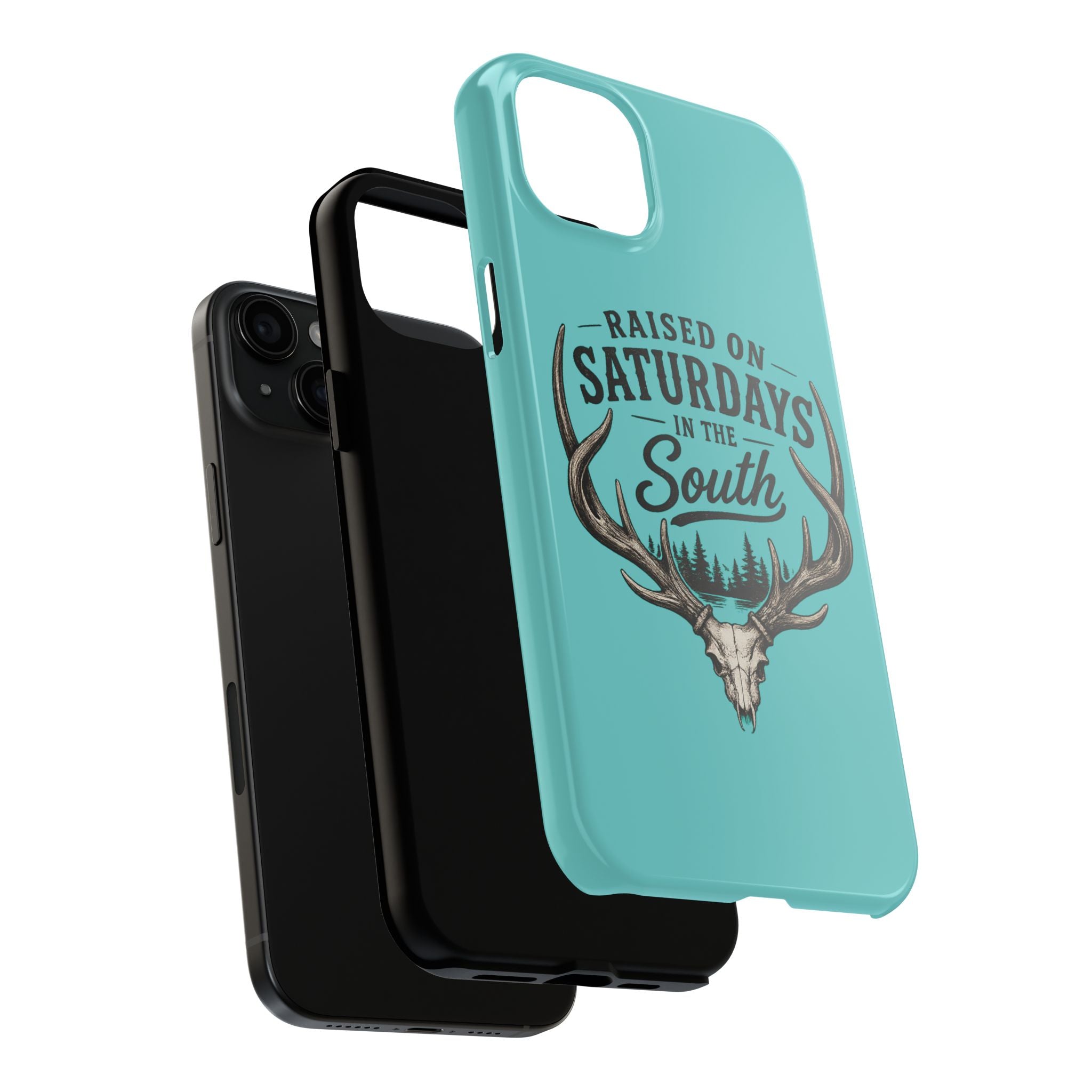 The Spreads Runs Deep In The Woods Phone Case-(blue)