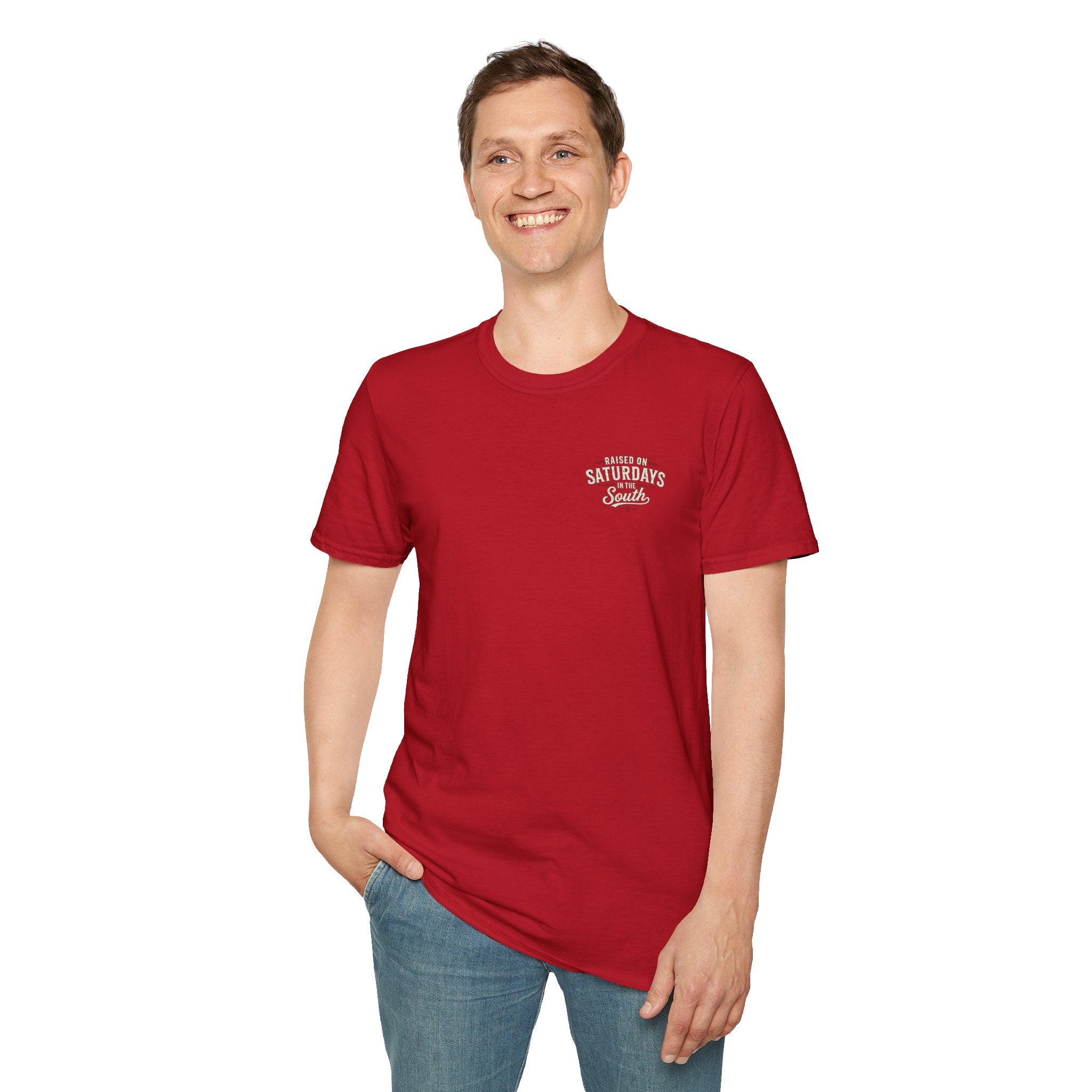 Raised On Saturdays In The South Vintage T-Shirt-Girl Dad Fishing Buddy-Father's Day Collection
