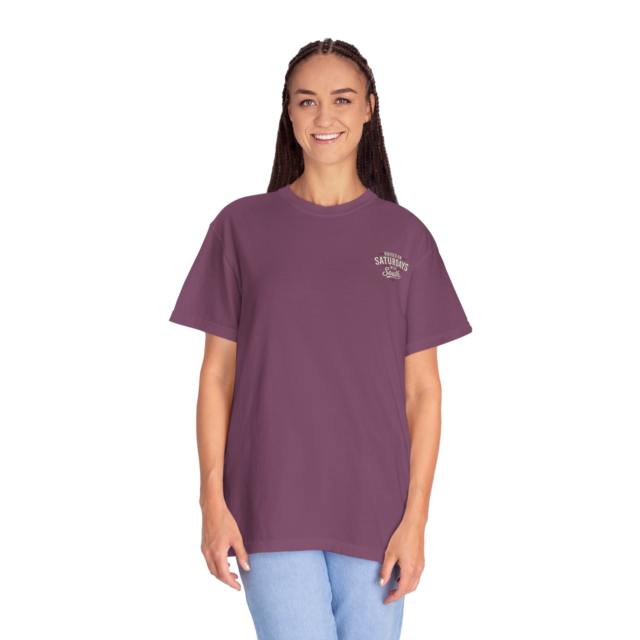 Raised On Saturdays In The South T-Shirt — Relaxing Saturday Morning In The Mountains