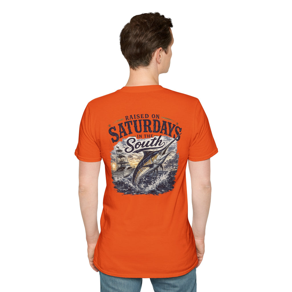 Raised On Saturdays In The South Vintage T-Shirt- Deep Sea Saturdays