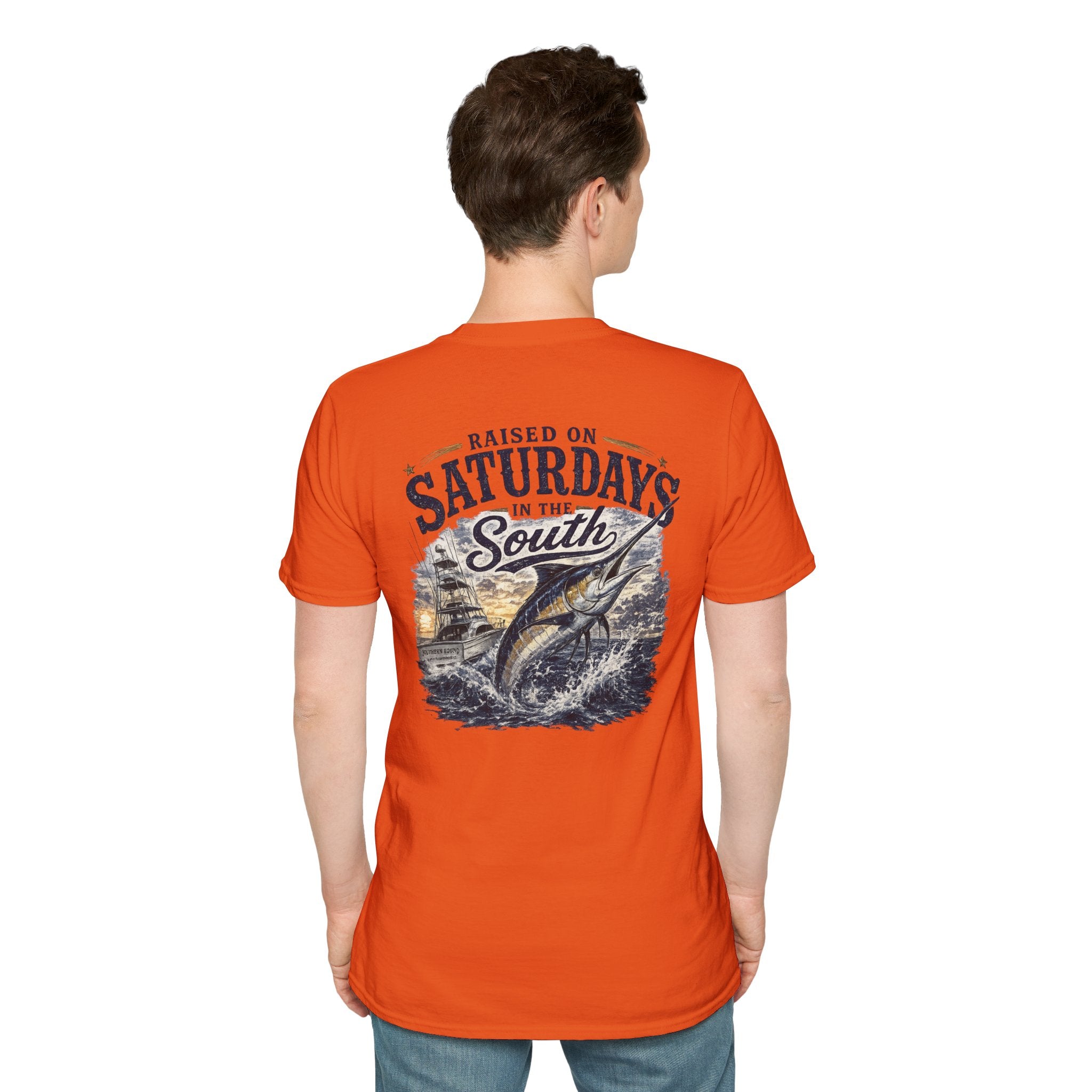 Raised On Saturdays In The South Vintage T-Shirt- Deep Sea Saturdays