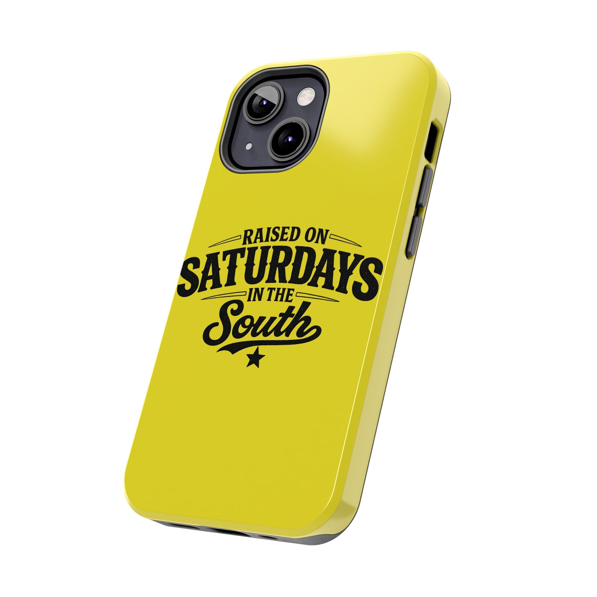 Raised On Saturdays In The South Phone Case-(yellow)