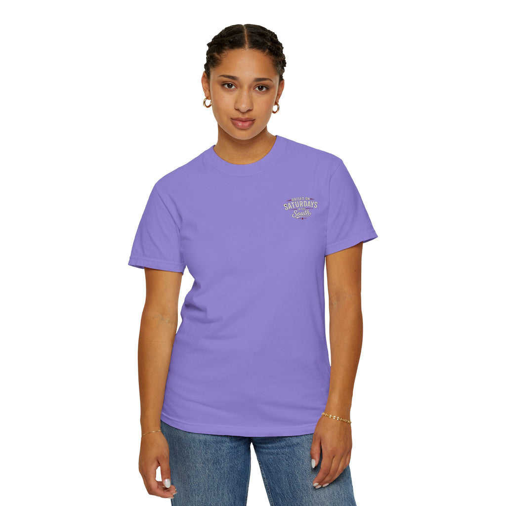 Raised On Saturdays In The South T-Shirt — Relaxing Saturday Morning In The Mountains
