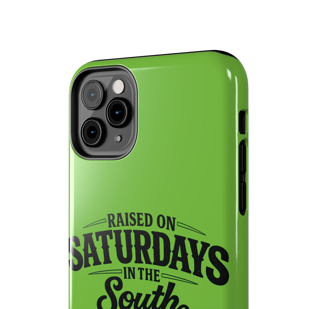 Raised On Saturdays In The South Phone Case-(green)