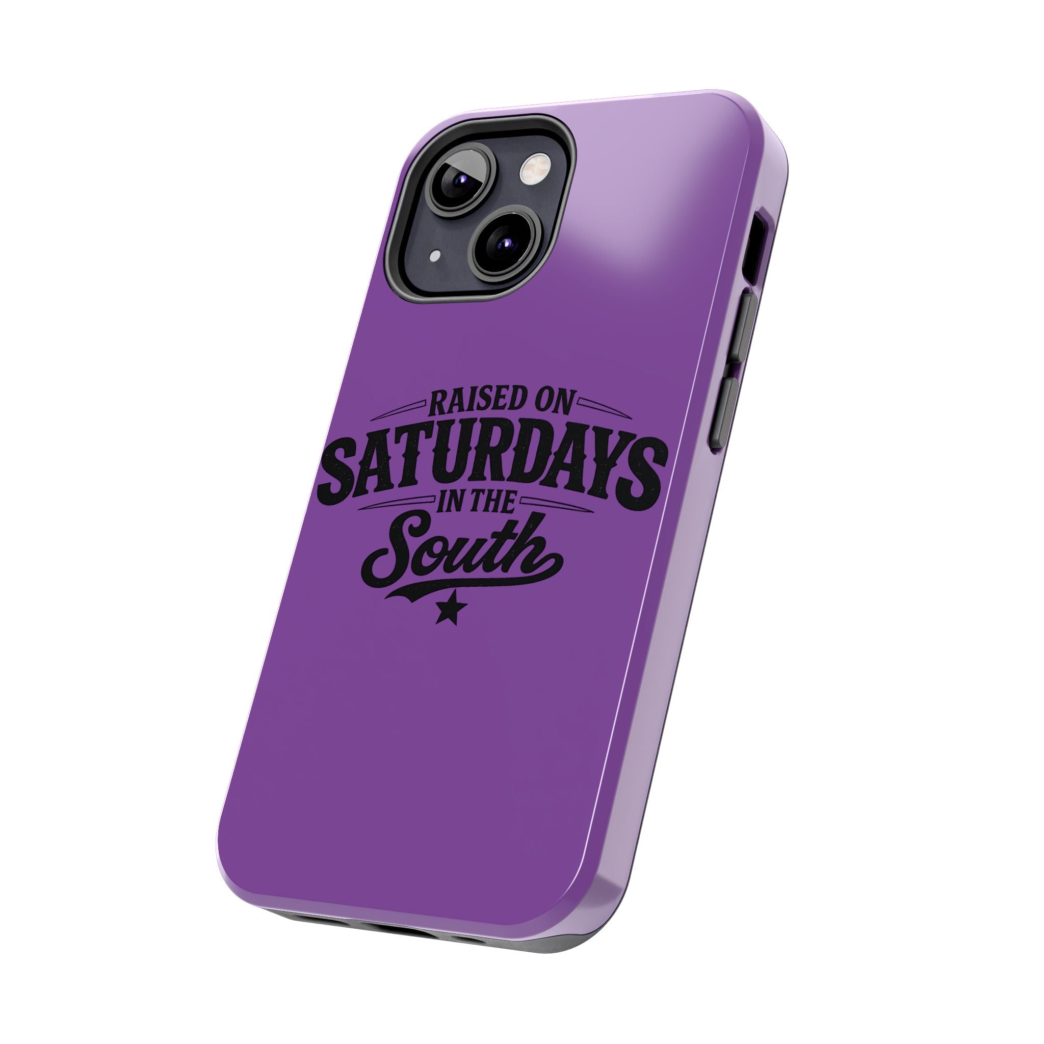 Raised On Saturdays In The South Phone Case-(purple)