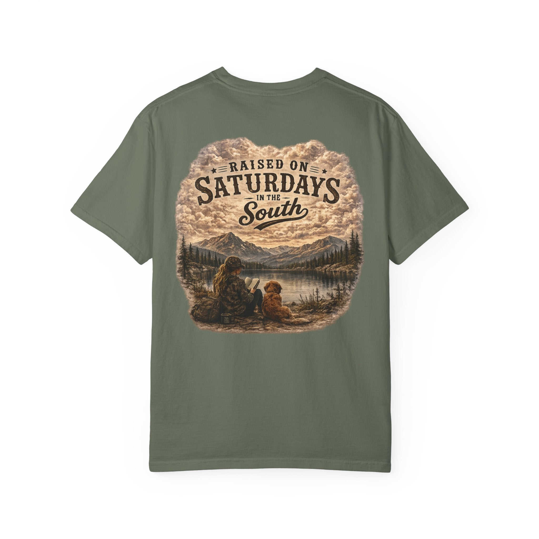 Raised On Saturdays In The South T-Shirt — Relaxing Saturday Morning In The Mountains