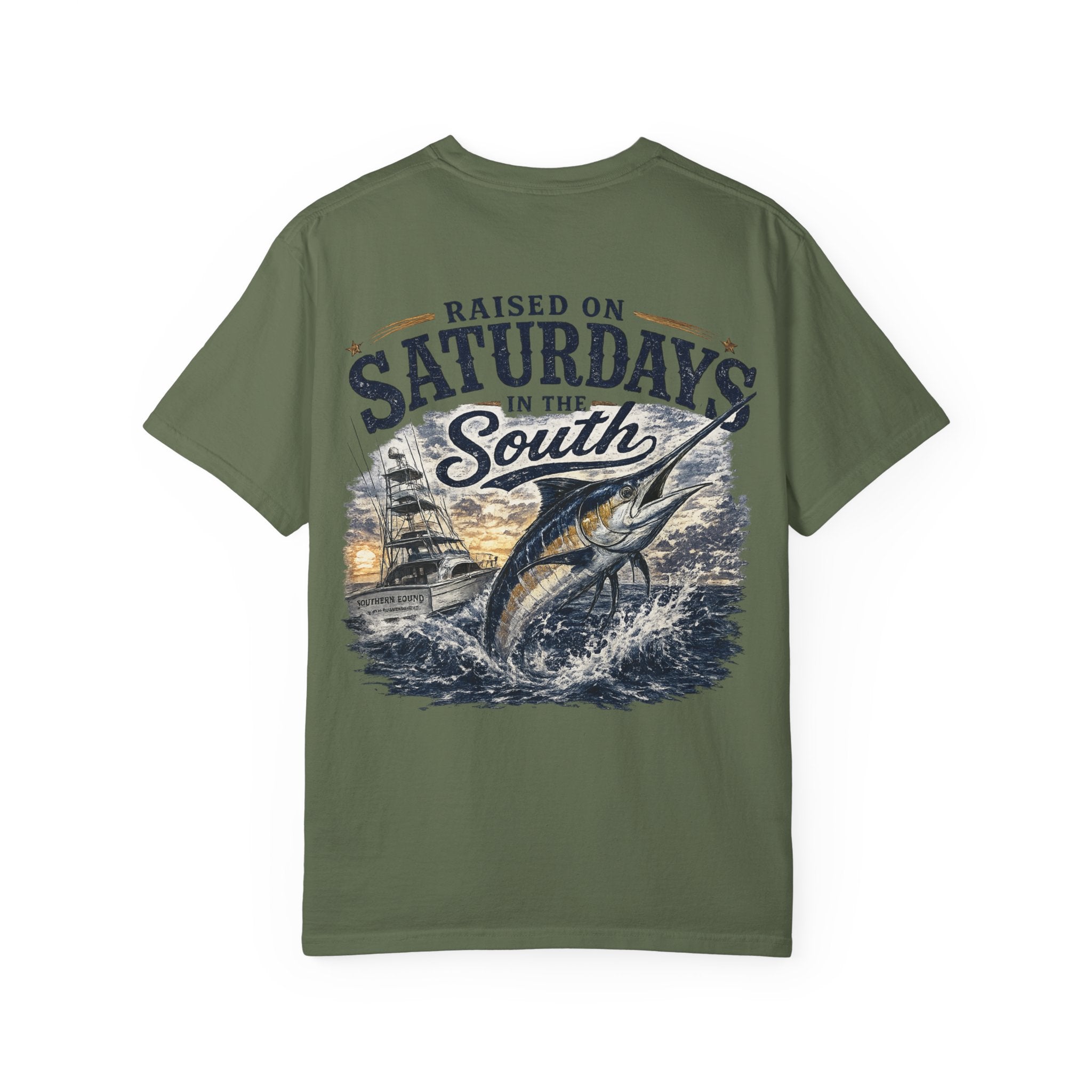 Raised On Saturdays In The South T-Shirt-Deep Sea Saturdays