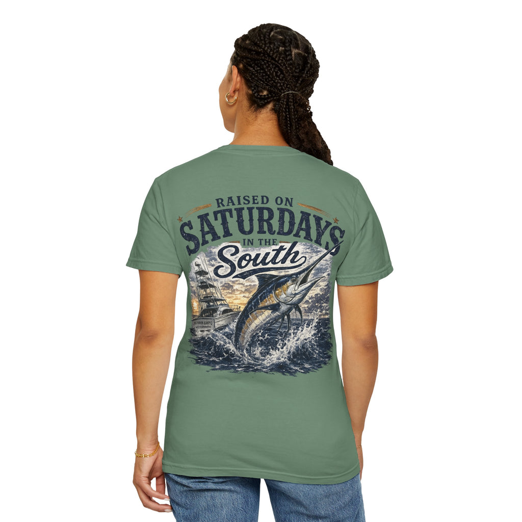 Raised On Saturdays In The South T-Shirt-Deep Sea Saturdays