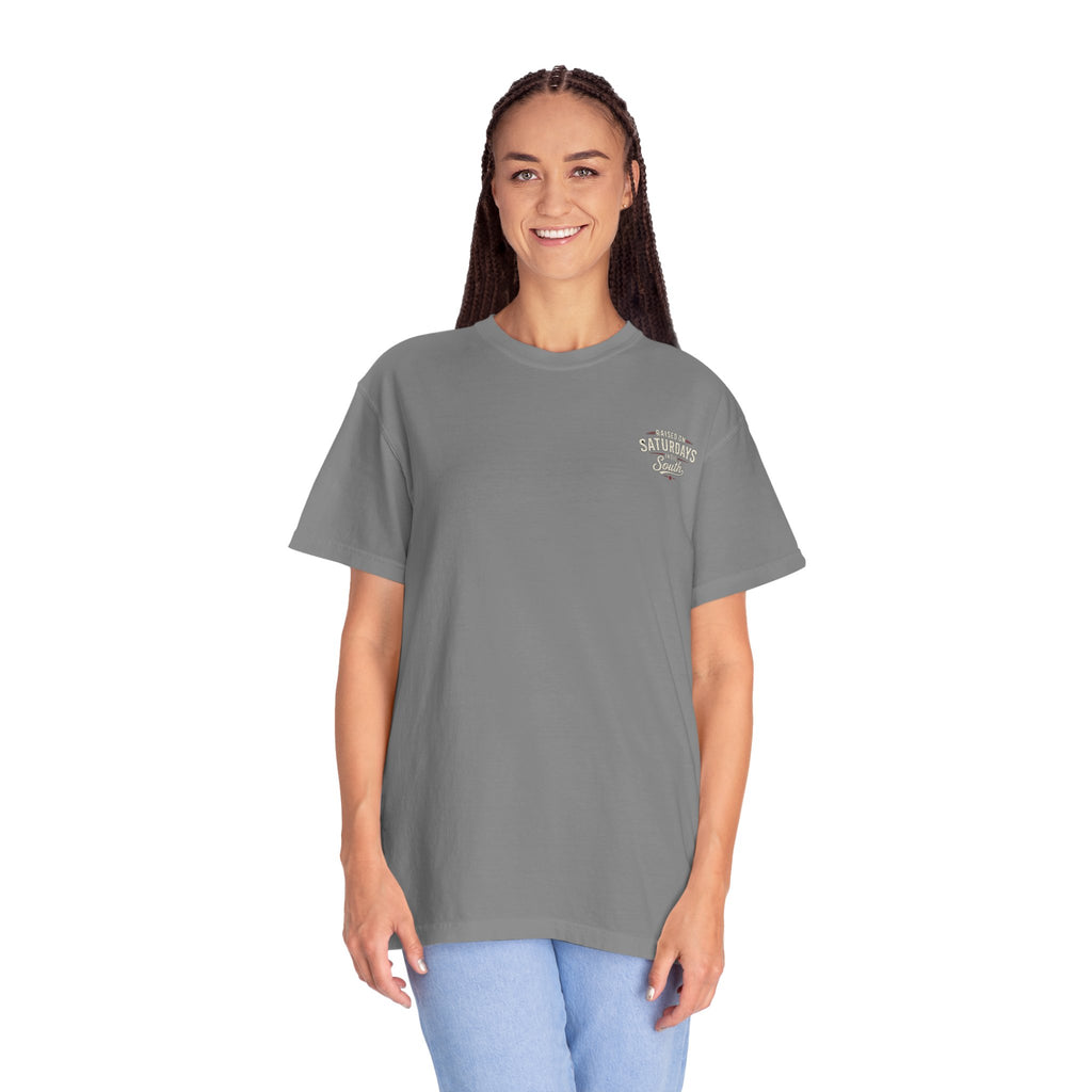 Raised On Saturdays In The South T-Shirt — Relaxing Saturday Morning In The Mountains