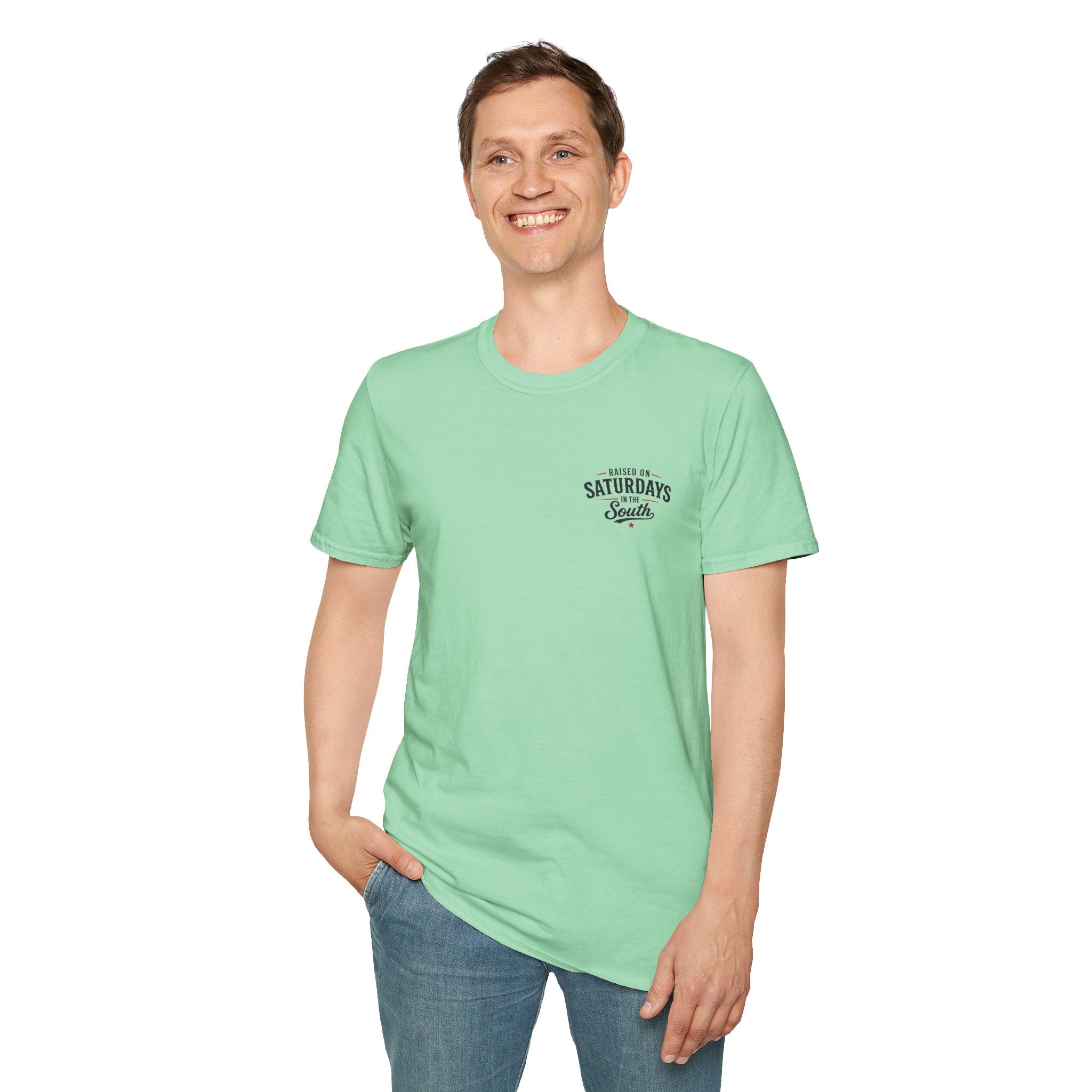 Raised On Saturdays In The South Vintage T-Shirt- Deep Sea Saturdays