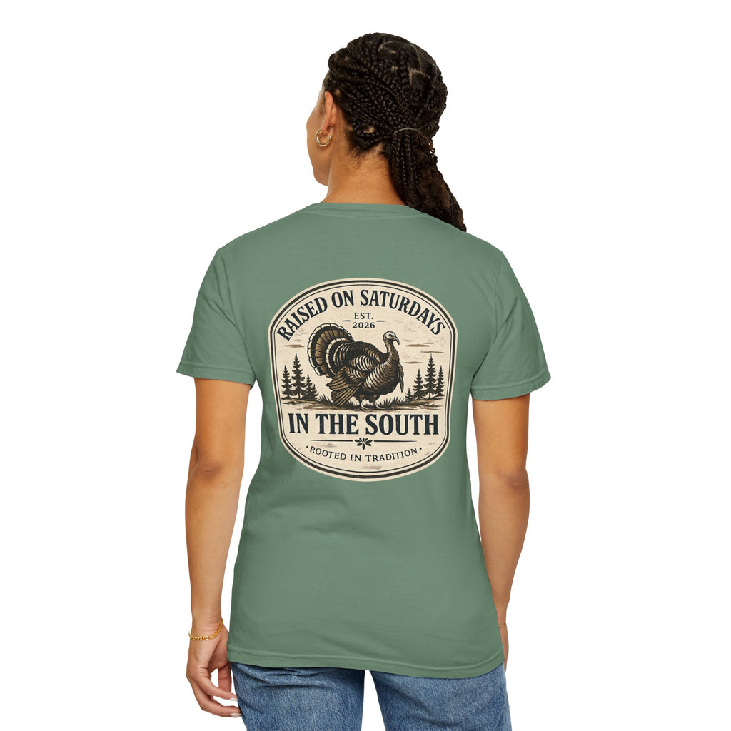 Raised On Saturdays In The South Southern Turkey Hunting T-Shirt
