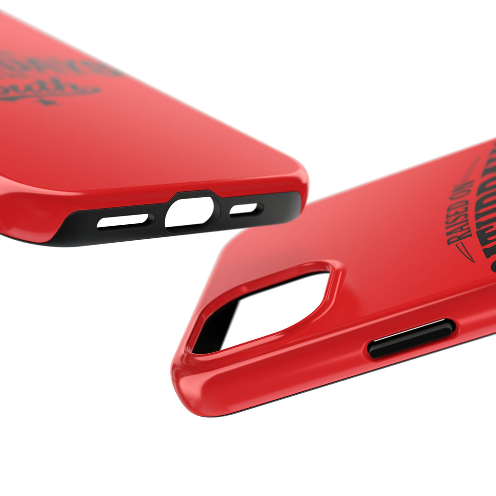 Raised On Saturdays In The South Phone Case-(red)