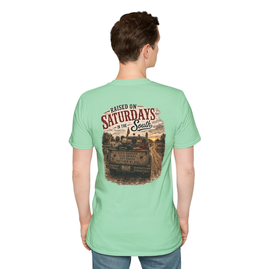 Raised On Saturdays In The South Vintage T-Shirt - Good Riding Buddies