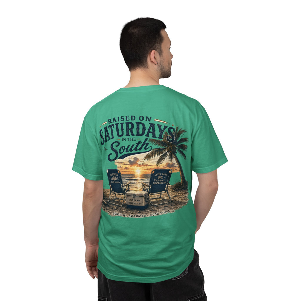 Raised On Saturdays In The South T-Shirt — Beachin It On Summer Saturdays