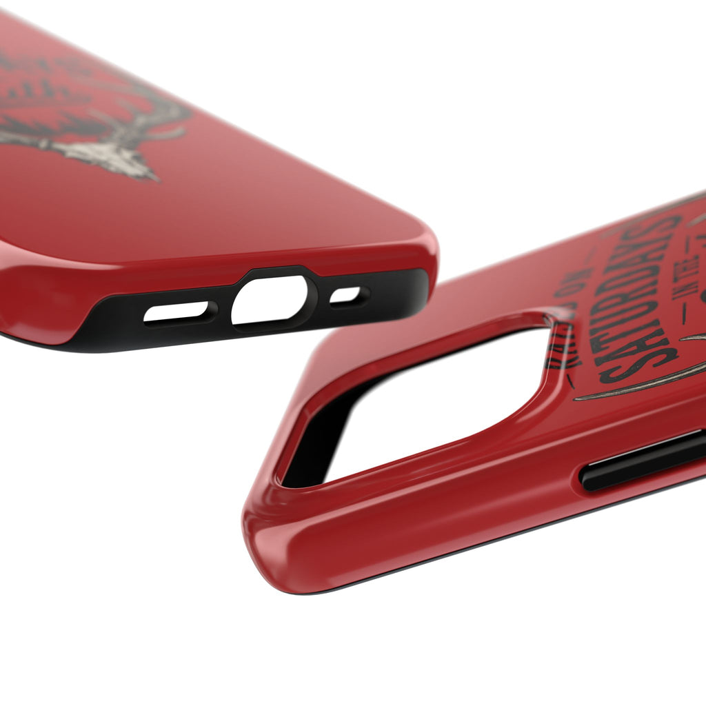 Raised On Saturdays In The South Phone Case-Spread Runs Deep In The Woods-(red)