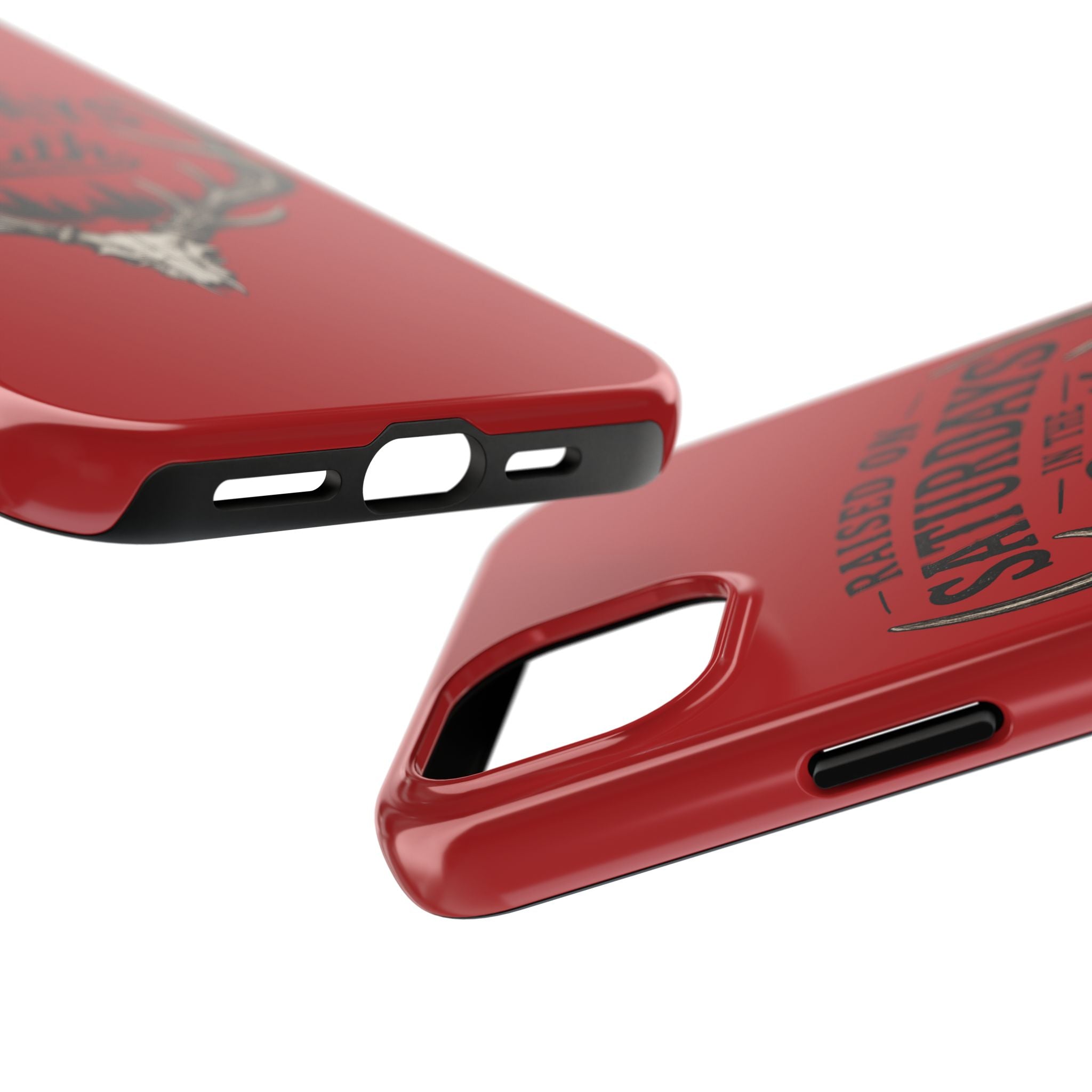 Raised On Saturdays In The South Phone Case-Spread Runs Deep In The Woods-(red)