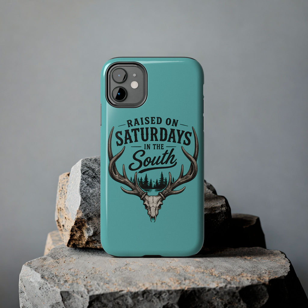 The Spreads Runs Deep In The Woods Phone Case-(blue)