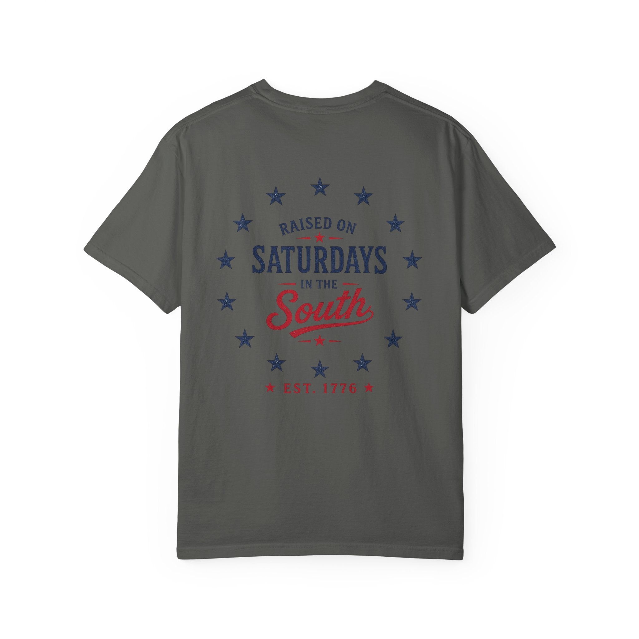 Raised On Saturdays In The South T-Shirt — Circle Of Freedom-4th Of July Collection