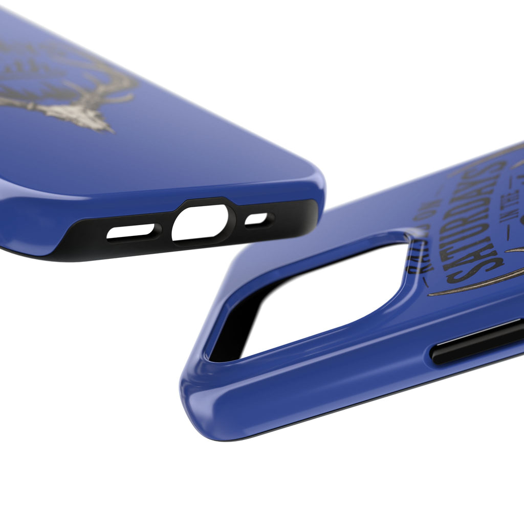 Raised On Saturdays In The South Phone Case - The Spread Runs Deep In The Woods-(blue)
