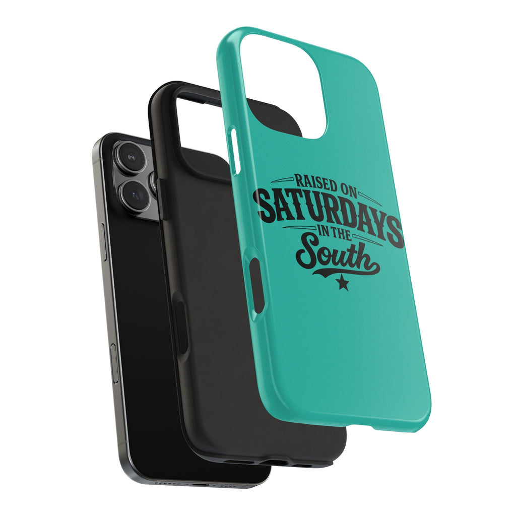 Raised On Saturdays In The South Phone Case-(blue)
