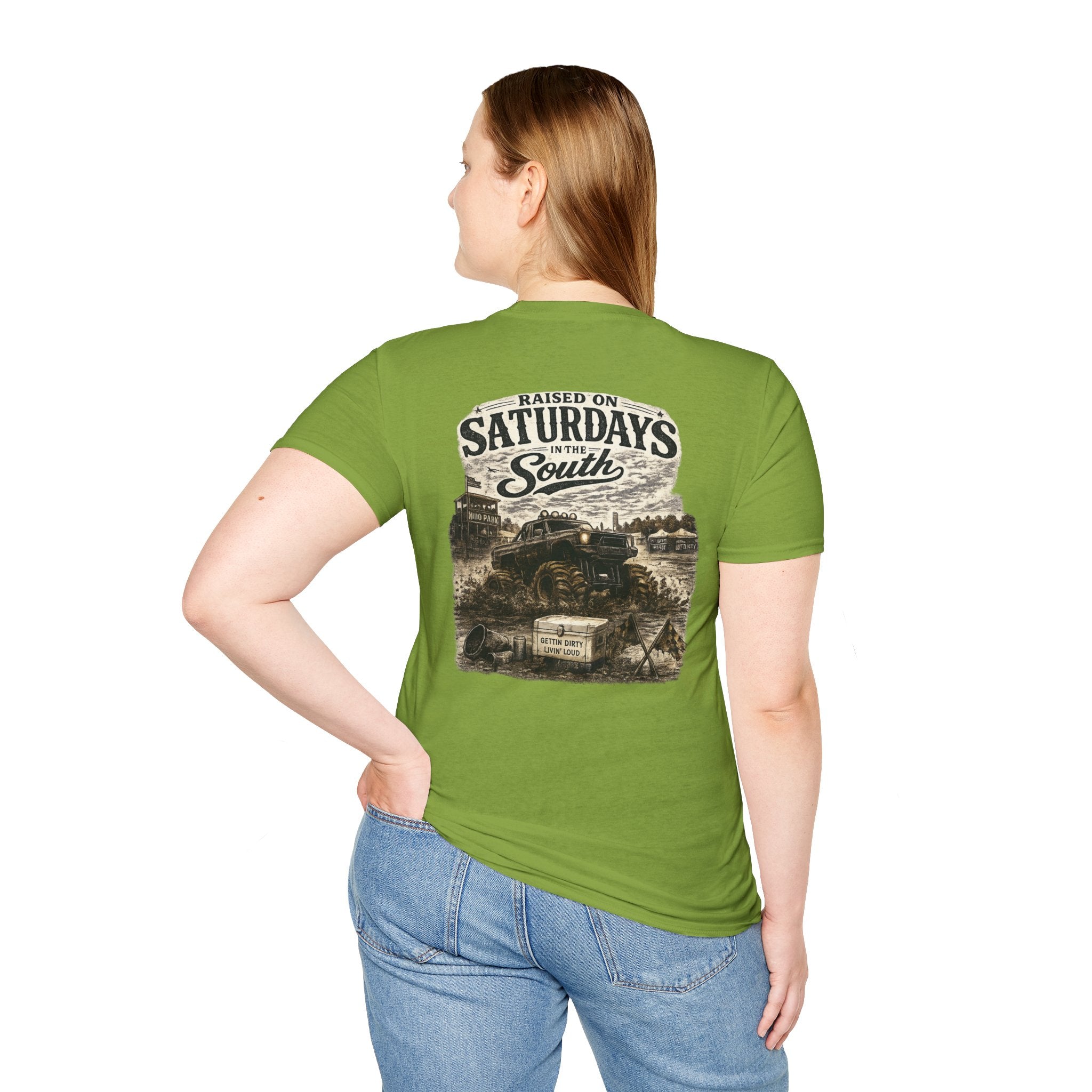 Raised On Saturdays In The South Vintage T-Shirt- Mud Park Saturdays