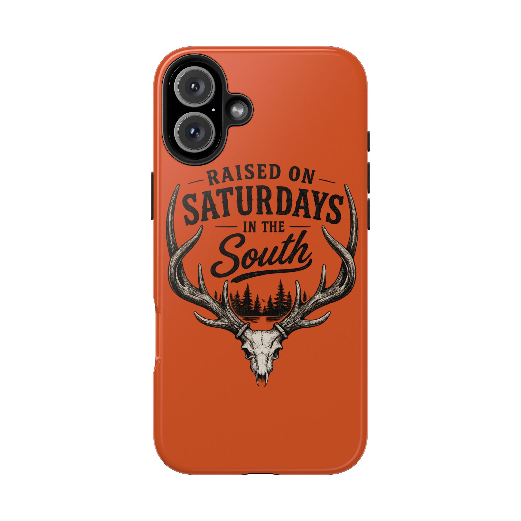 Raised On Saturdays In The South Phone Case-Spread Runs Deep In The Woods-(orange)