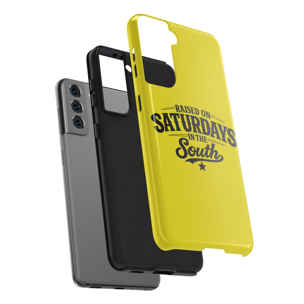 Raised On Saturdays In The South Phone Case-(yellow)