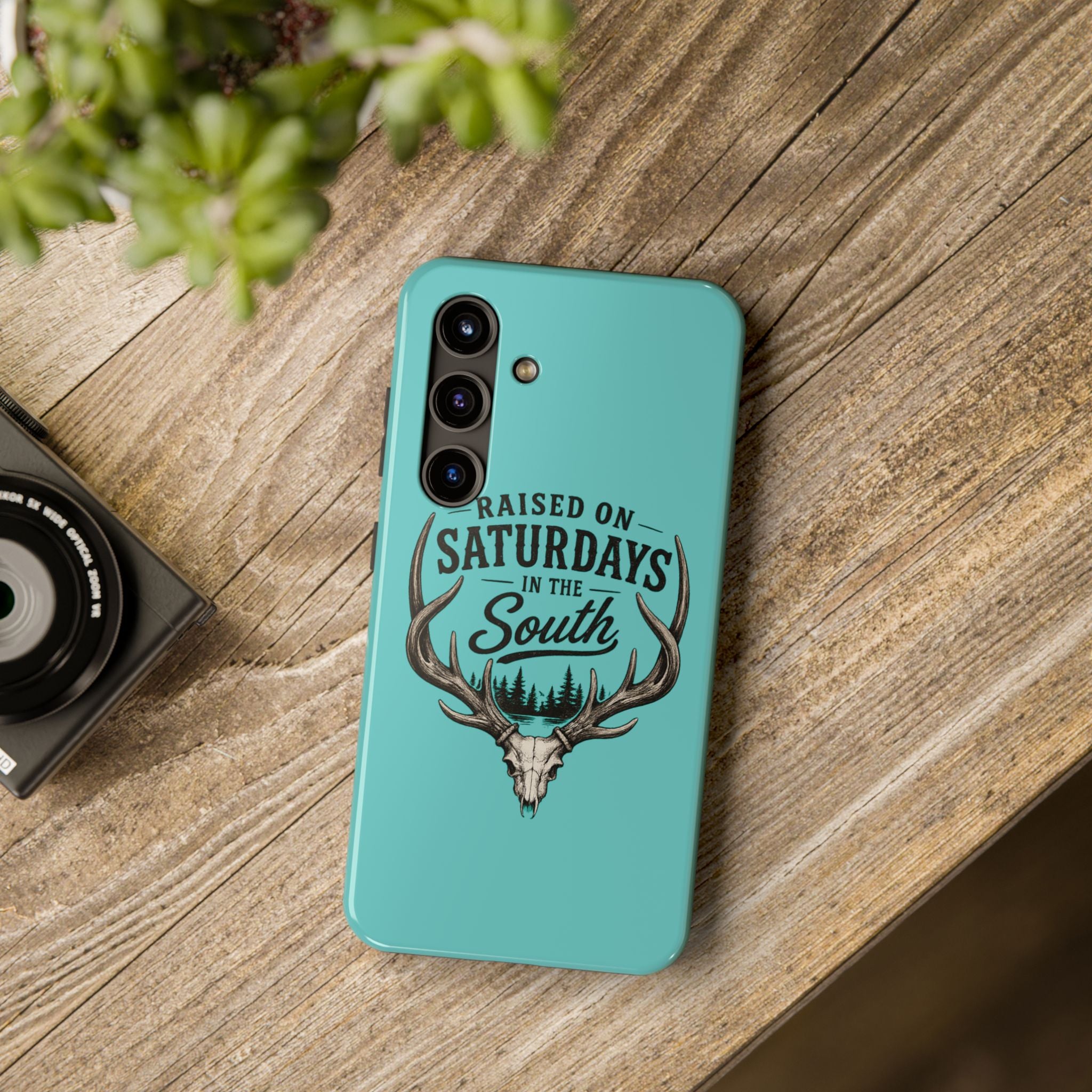 The Spreads Runs Deep In The Woods Phone Case-(blue)