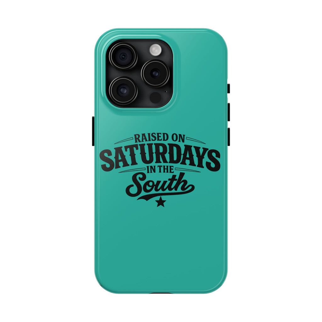 Raised On Saturdays In The South Phone Case-(blue)