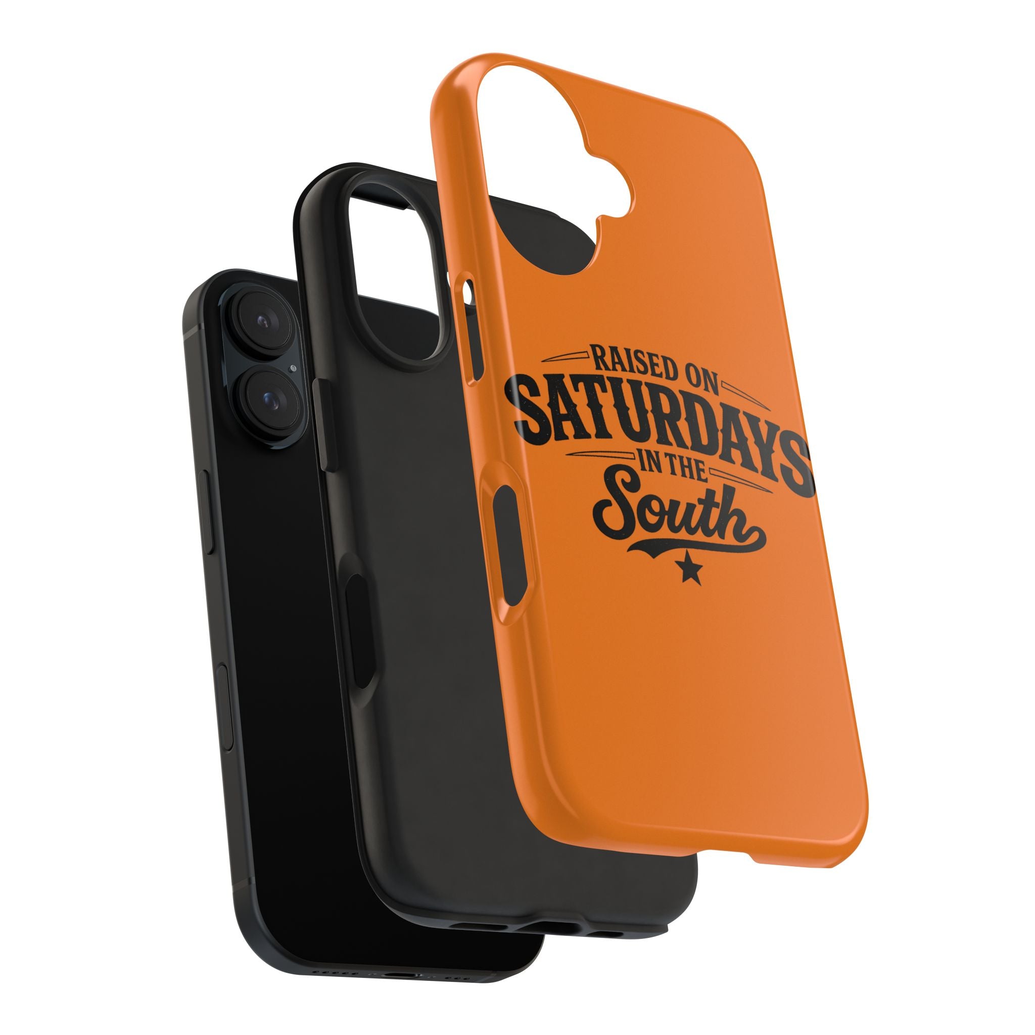 Raised On Saturdays In The South Phone Case-(orange)