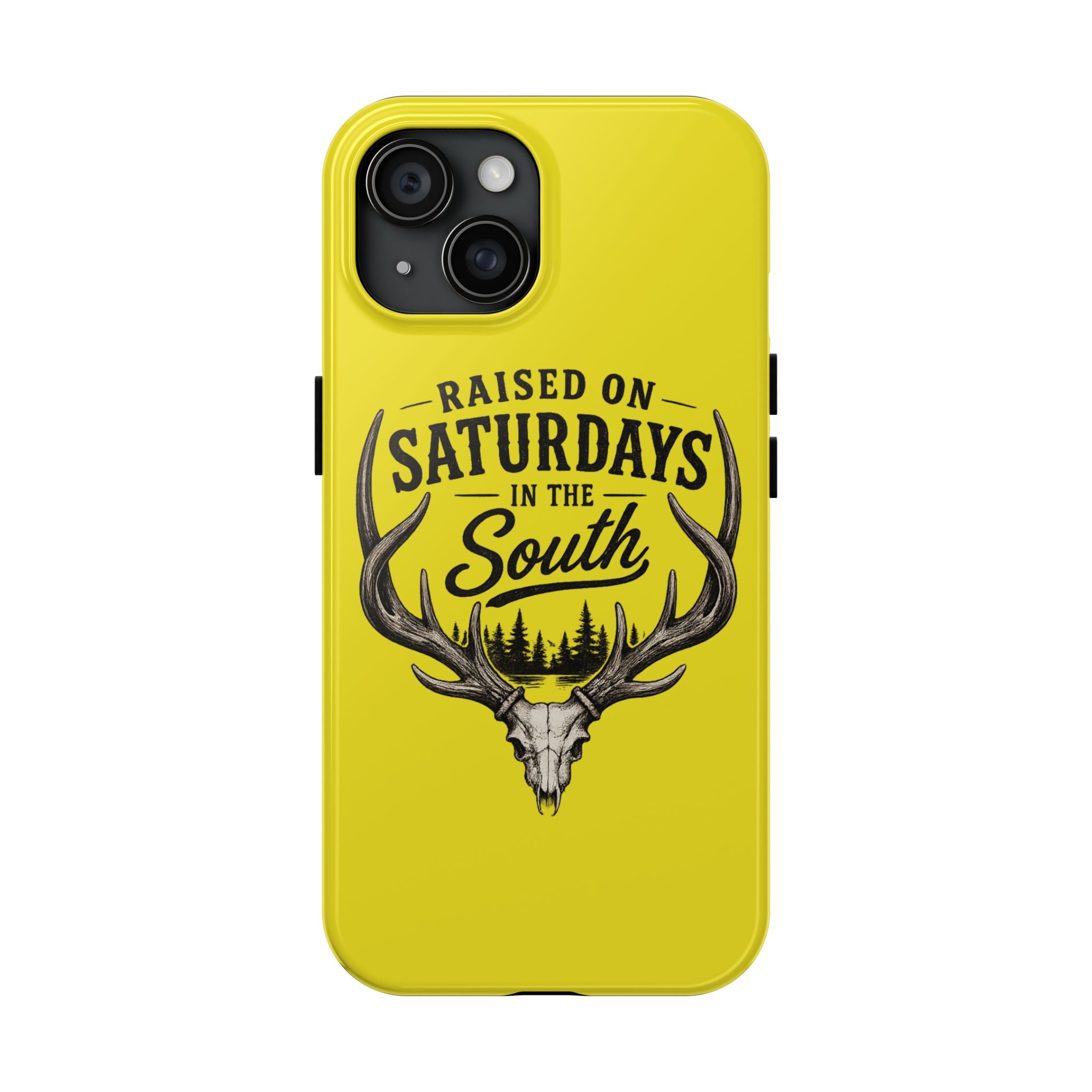Raised On Saturdays In The South Phone Case-Spread Runs Deep In The Woods-(yellow)