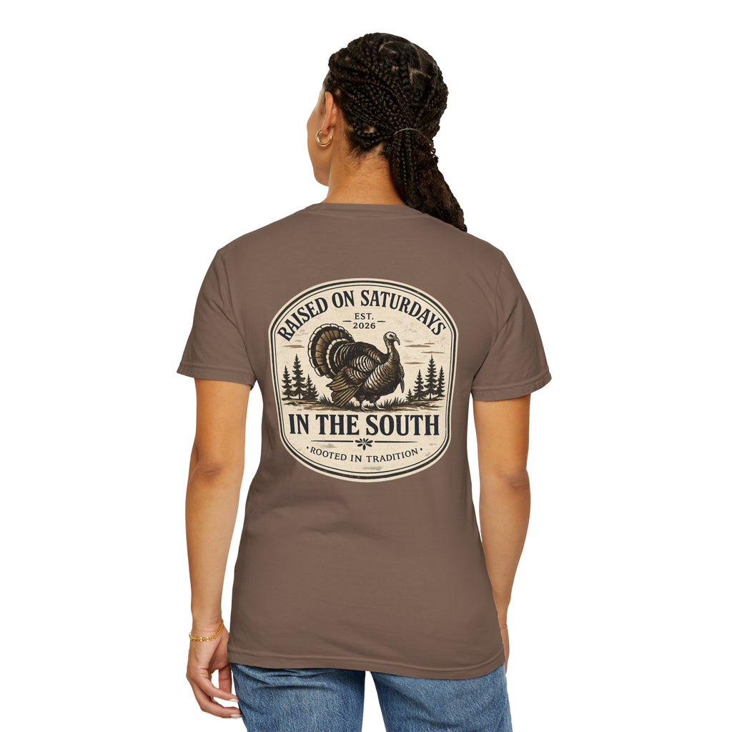 Raised On Saturdays In The South Southern Turkey Hunting T-Shirt