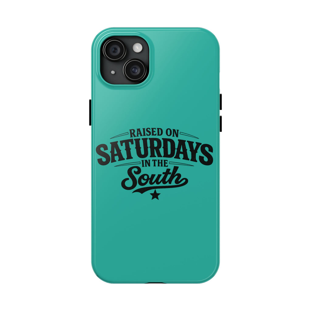 Raised On Saturdays In The South Phone Case-(blue)