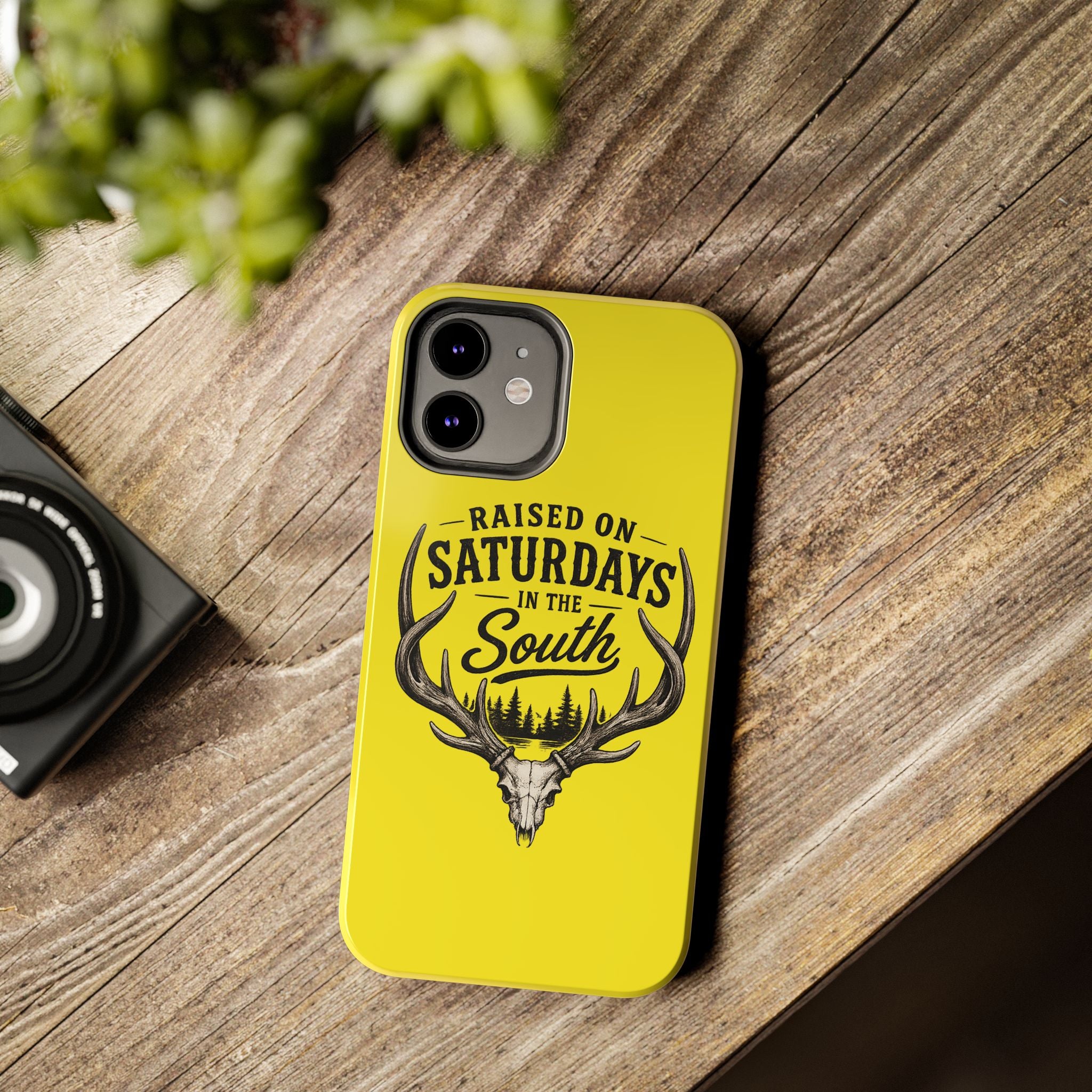 Raised On Saturdays In The South Phone Case-Spread Runs Deep In The Woods-(yellow)