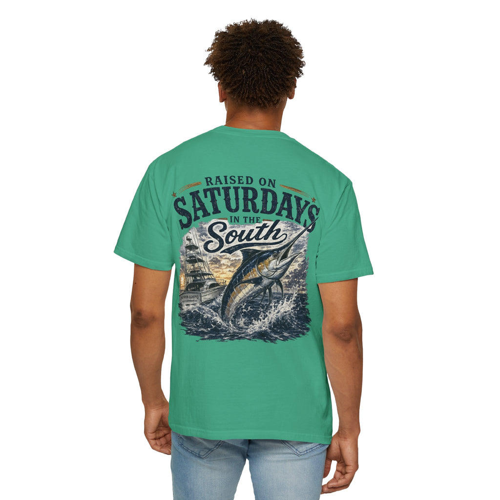 Raised On Saturdays In The South T-Shirt-Deep Sea Saturdays