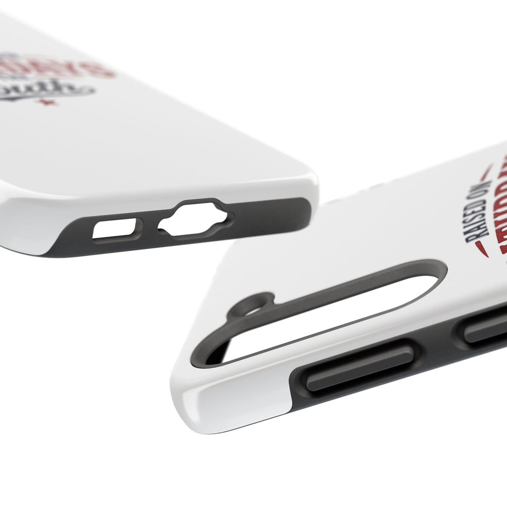 Raised On Saturdays In The South Phone Case- (white)
