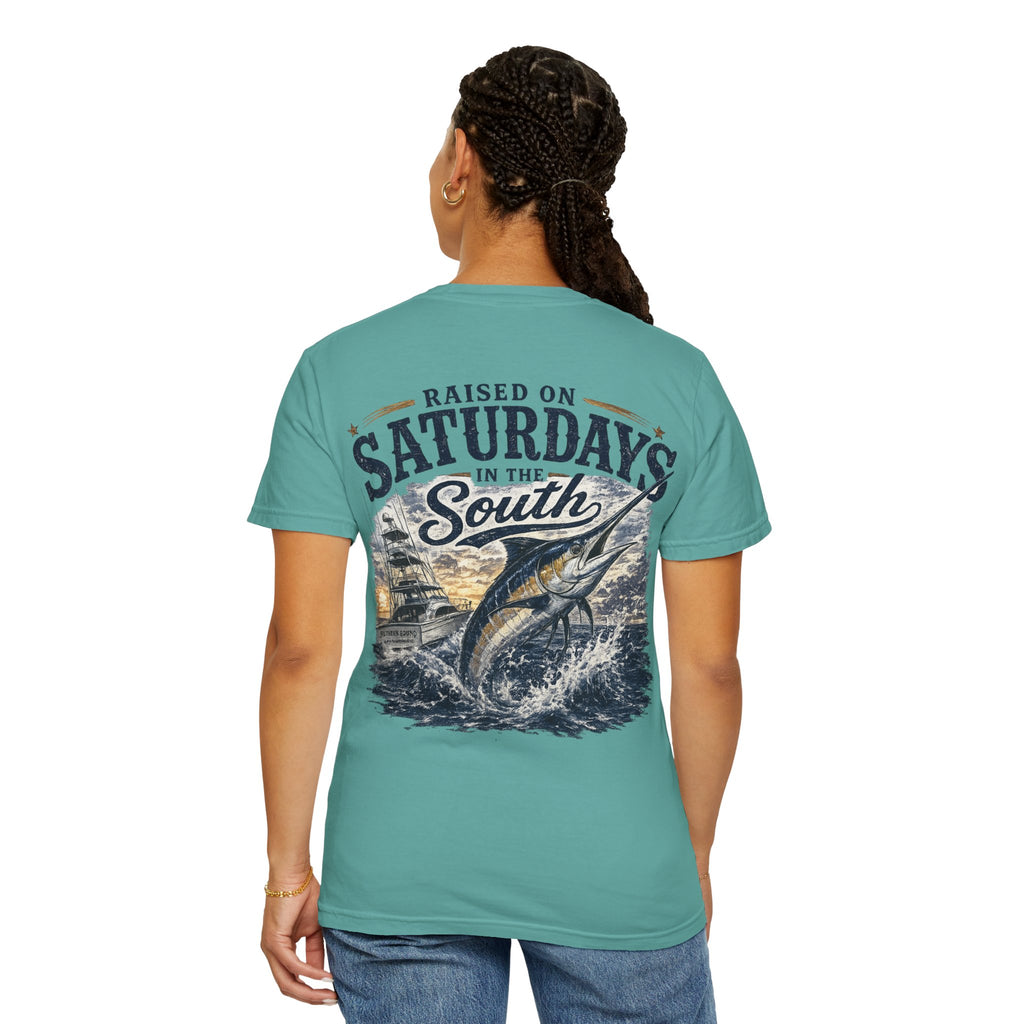 Raised On Saturdays In The South T-Shirt-Deep Sea Saturdays