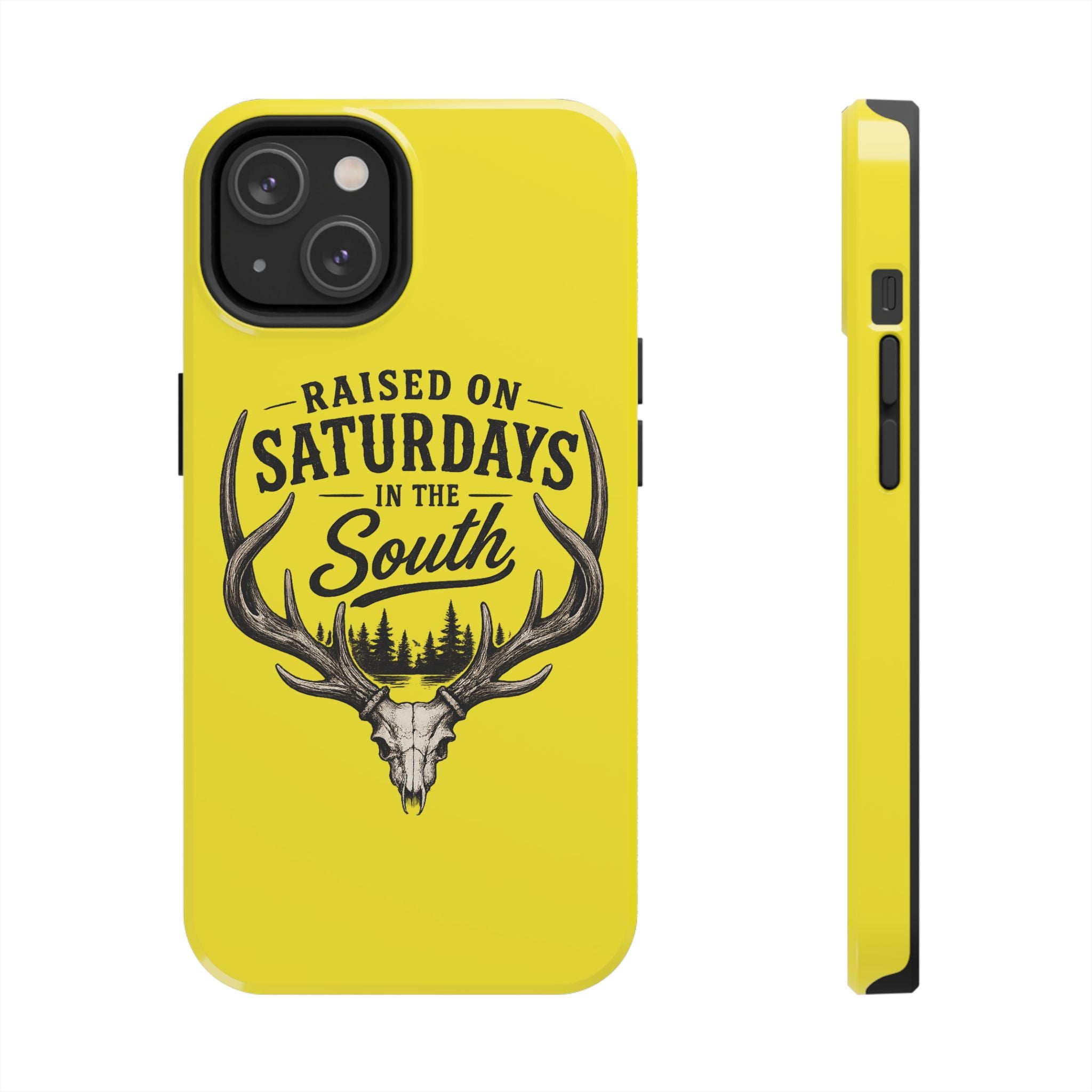 Raised On Saturdays In The South Phone Case-Spread Runs Deep In The Woods-(yellow)