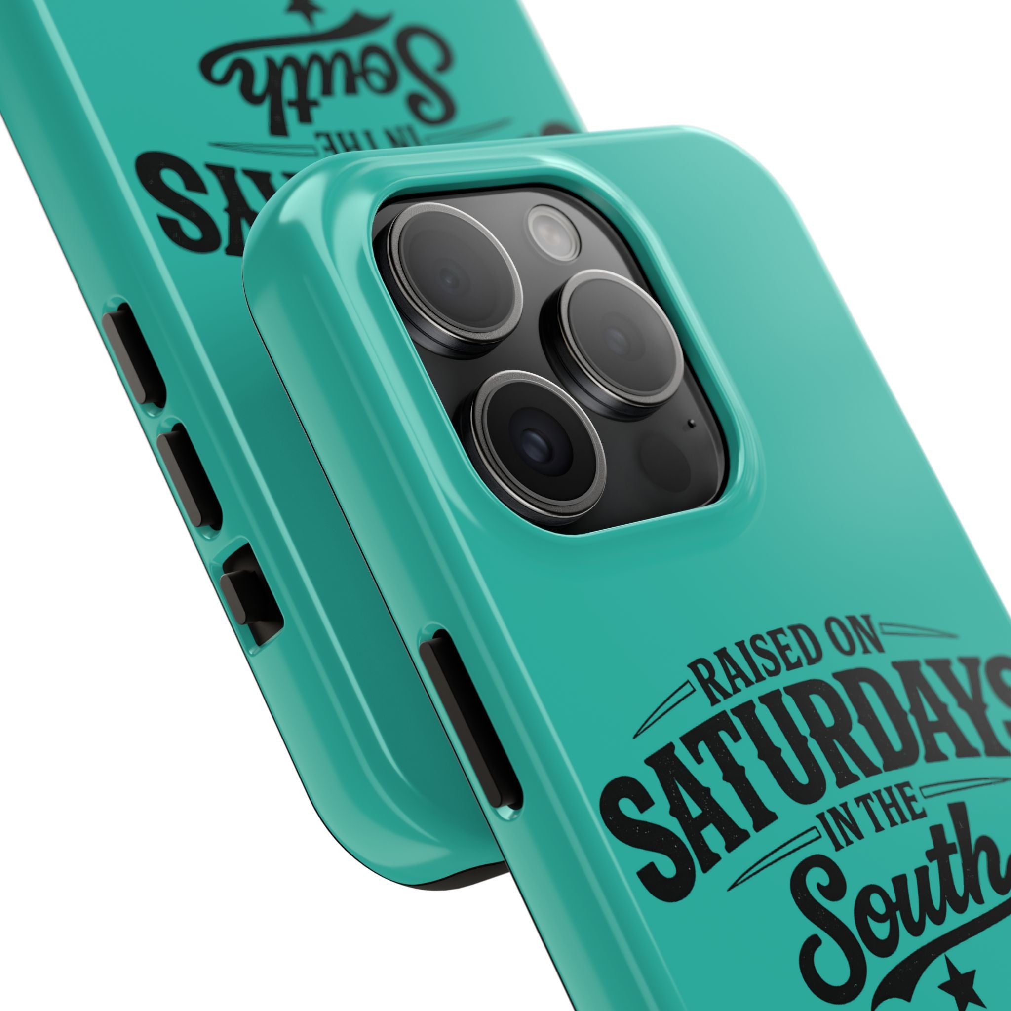 Raised On Saturdays In The South Phone Case-(blue)