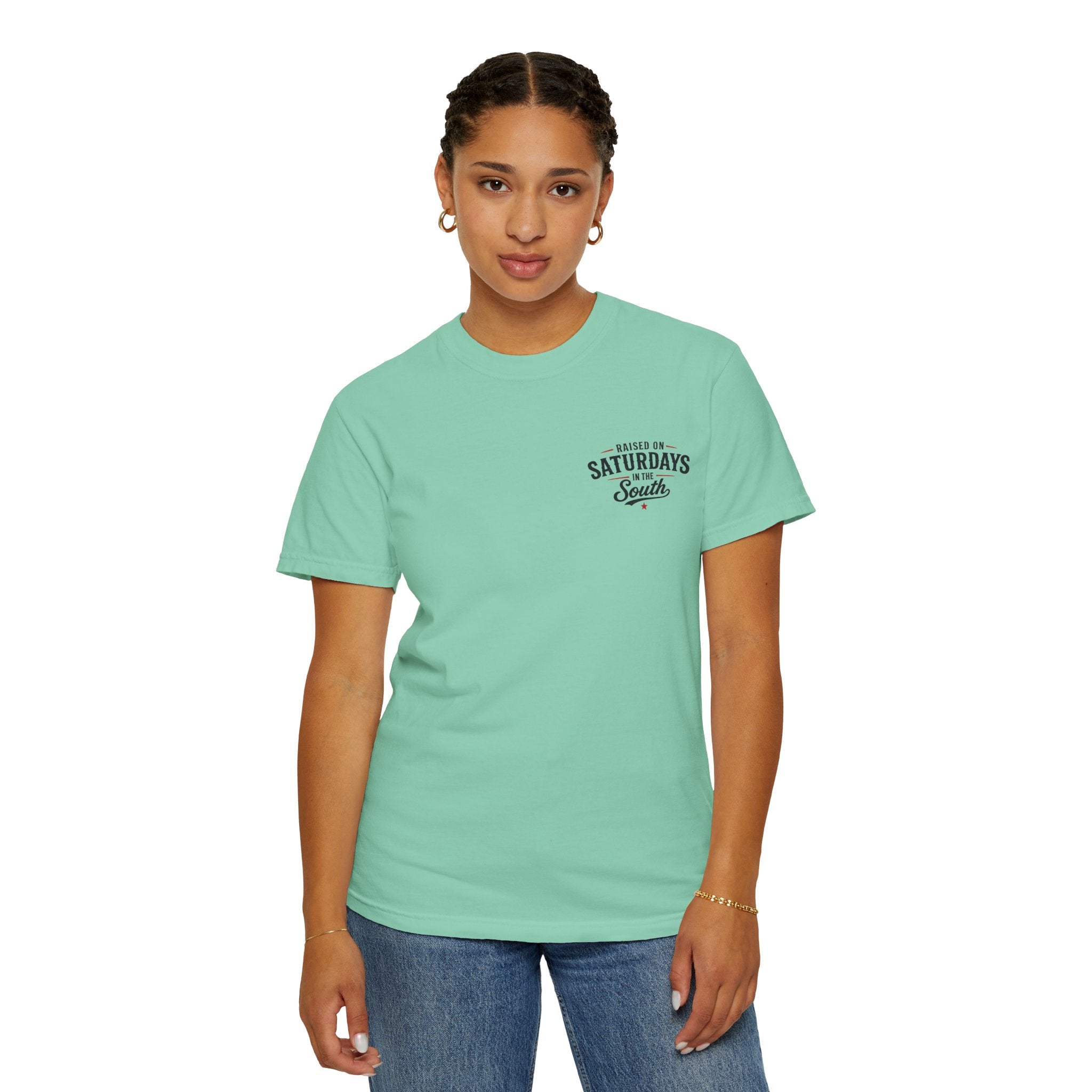 Raised On Saturdays In The South T-Shirt-Deep Sea Saturdays