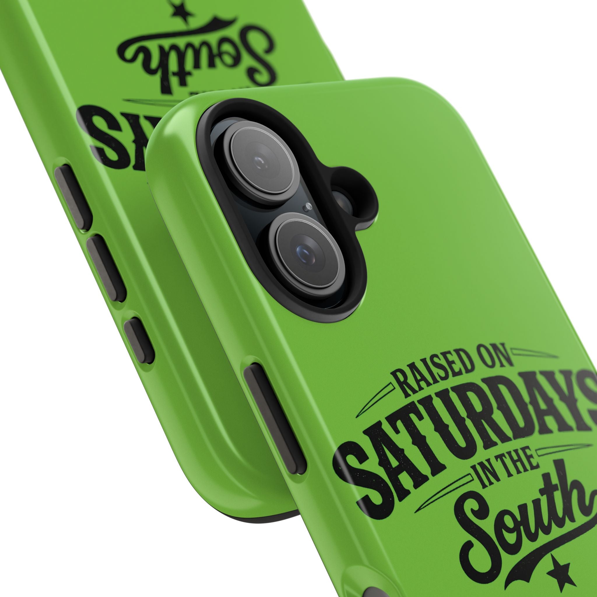 Raised On Saturdays In The South Phone Case-(green)