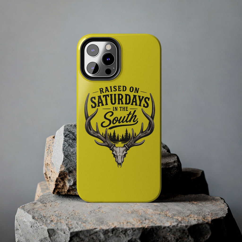 Raised On Saturdays In The South Phone Case-Spread Runs Deep In The Woods-(yellow)